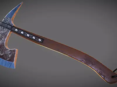 Boarding Hatchet Low-poly 3D model