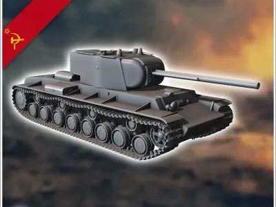 KV-4 Object 224 Dukhov - Soviet army WW2 Second World East front 3D print model purchase