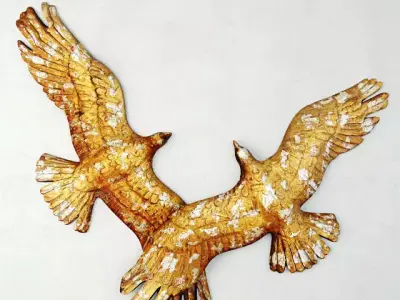 Midcentury Bird Sculpture 3D model