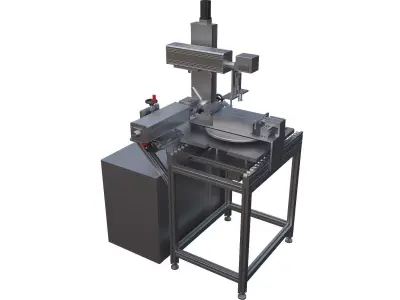 Online marking machine lithium battery 3D model