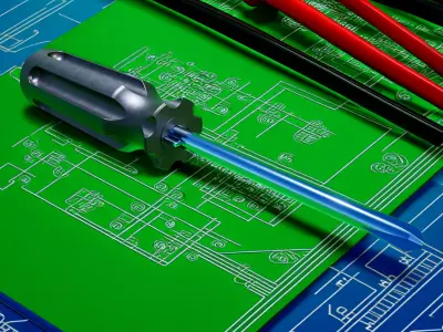 multi-function screwdriver Low-poly 3D model