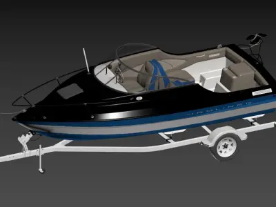 fishing boat 2 3D model