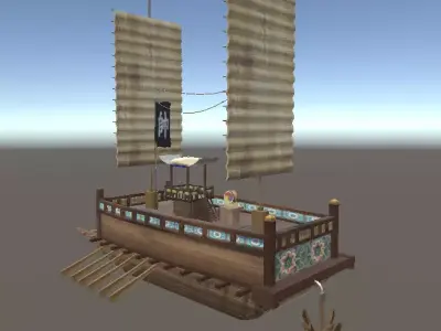 Panokseon Koreans ship 3D model