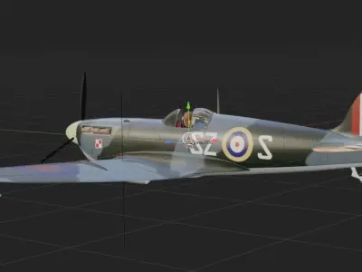 Spitfire Mk Vb 3D model