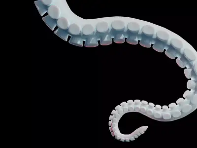 Tentacle Mesh Free 3D model