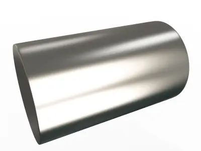 Silver Cylinder Low-poly 3D model