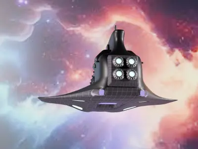 Medium Space ship 3D model