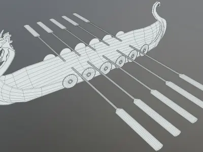 Viking Boat 1 - Spirit of the Air Dragon 3D model