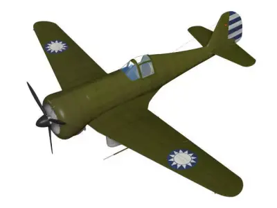 Curtiss Wright Model 21 3D model