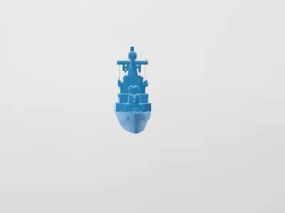 Korn Navy Ulsan-class frigate 3D print model