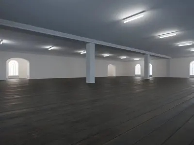 Art Museum Gallery Interior 36 Low-poly 3D model