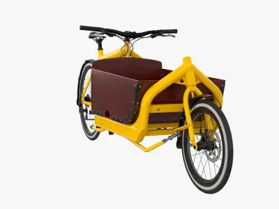 Cargo Bike with Box 3D model
