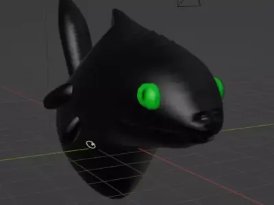Toothless Dragon 3D Model 3D print model