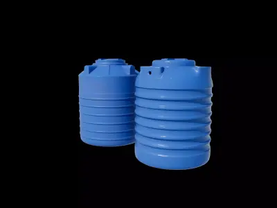 plastic water tank 06 3D model