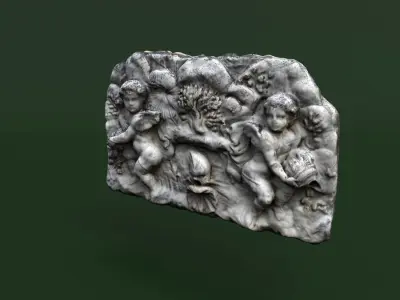 Fountain 3d scan Crimea Vorontsov Palace 3D model