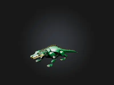 RoboCrocodile Model Low-poly 3D model