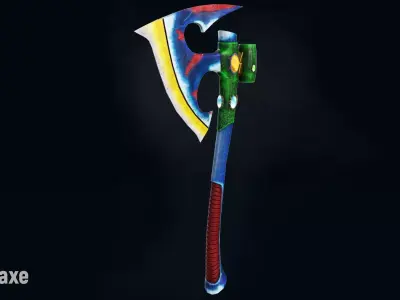 AC Ghostaxe Low-poly 3D model
