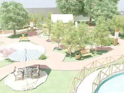 City Park Design 3D model