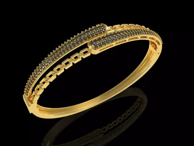 Art Deco Bracelet 28 3D print model