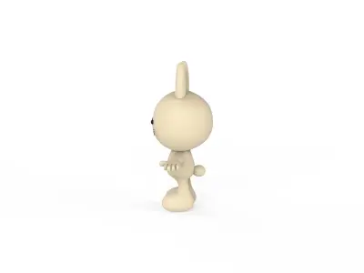 Character013 Rabbit Animal  Low-poly 3D model