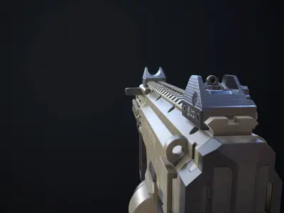 CZ Scorpion EVO 3 S1 Pistol Low-poly 3D model
