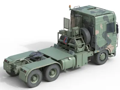 DAF Tropco Truck  Low-poly 3D model