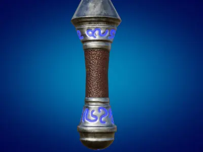 Weapon Axe ice crusher PBR low-poly game ready Low-poly 3D model