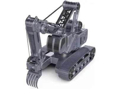 Snowcat Mounted Crane 3D model order