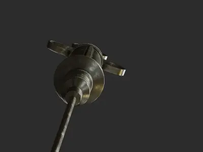 Antique medical syringe with 4k pbr textures Low-poly 3D model