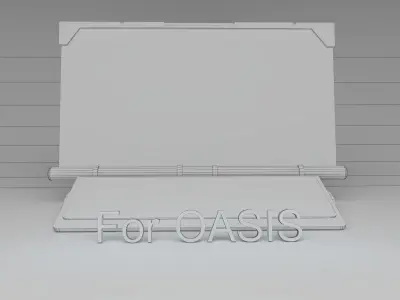 Sci-Fi holographic PC 3D model