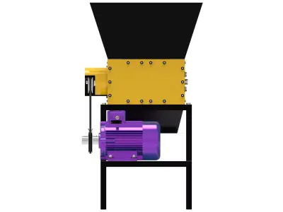Industrial Shredder Low-poly 3D model