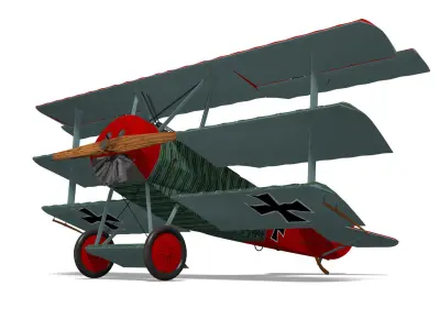 Fokker Dr I 3D model buy