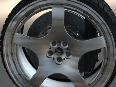 tire Rims garage auto  3D model