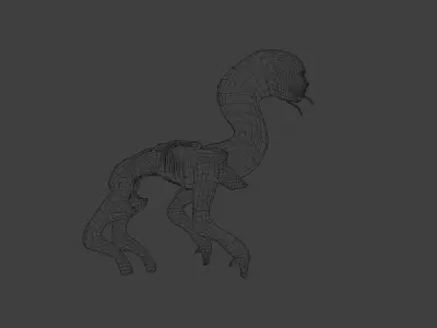 Cry Wolf Free low-poly 3D model
