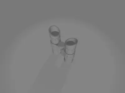 Binoculars Equipment 3D model