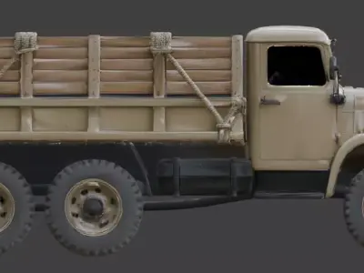 WWII Light Tank  Model Low-poly 3D model