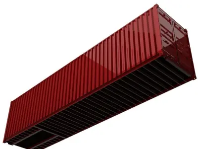 40FT ISO Shipping Container 3D model