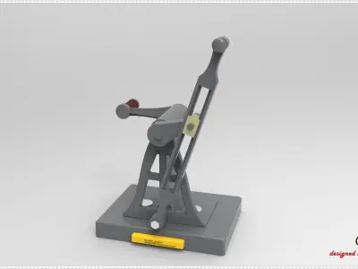 FST1349 Whitworth Slider-Crank Quick-Return Mechanism  Free 3D model