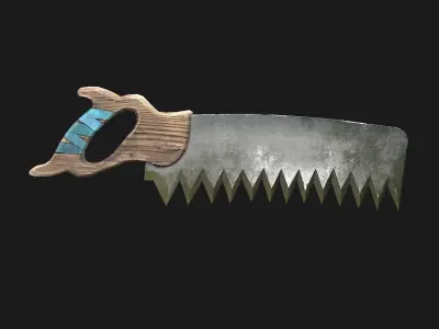 Back Saw Low-poly 3D model