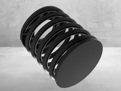 Spring for V6 Car Engine 3D model