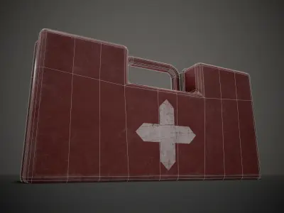 Medium Medkit Low-poly 3D model