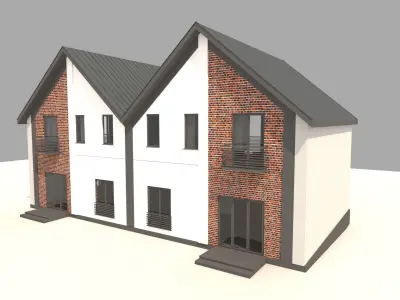 Private house 3D model purchase
