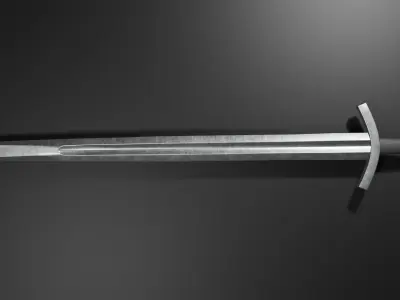 Romanian Medieval sword Low-poly 3D model