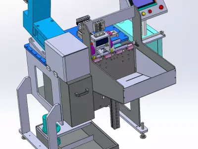 Automatic arc milling machine 3D model
