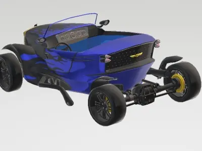 Vintage Racer Free 3D model