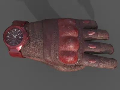 VR Tactical Gloves Pack Low-poly 3D model