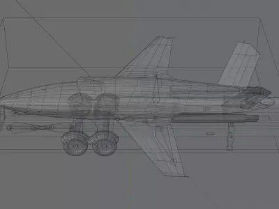 Kratos XQ-58 Valkyrie Low-poly 3D model