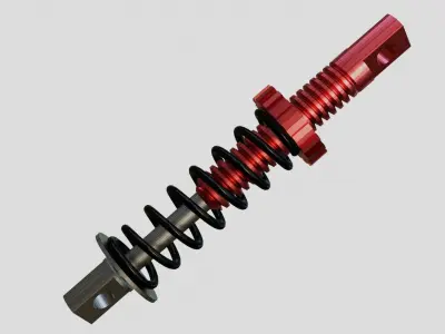 Suspension or shocker  high poly model  3D model