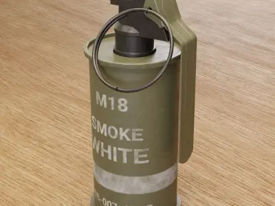 Game Ready Smoke Grenade Low-poly 3D model