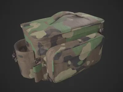 Outdoor Gear Bag Low-poly 3D model